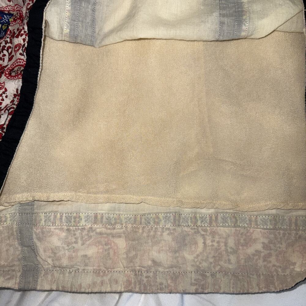 Blue‎ Plate Vintage Skirt Lined Size L Boho - Picture 5 of 8